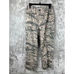 US Air Force Camo Cargo Pants 30R Digital Tiger Stripe Airman Combat Uniform
